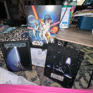 Set of 3 Star Wars wooden pictures from Hobby Lobby